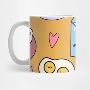 Kawaii Breakfast- Yellow Mug